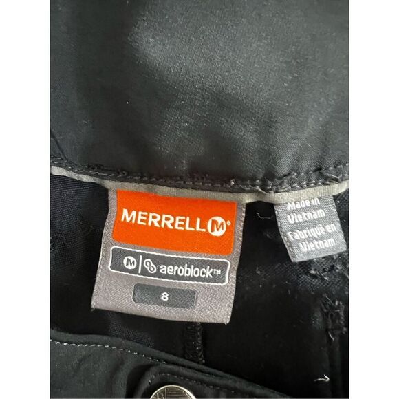Merrell Aeroblock Women Black Pants Size 8 Hiking Active Flap-Pockets Outdoor - Picture 10 of 14